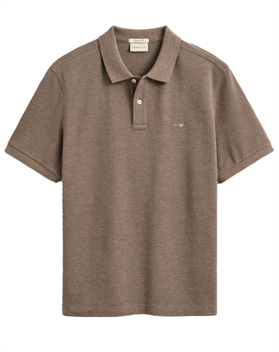 Gant - Reg Shield Polo - Hazelnut Melange